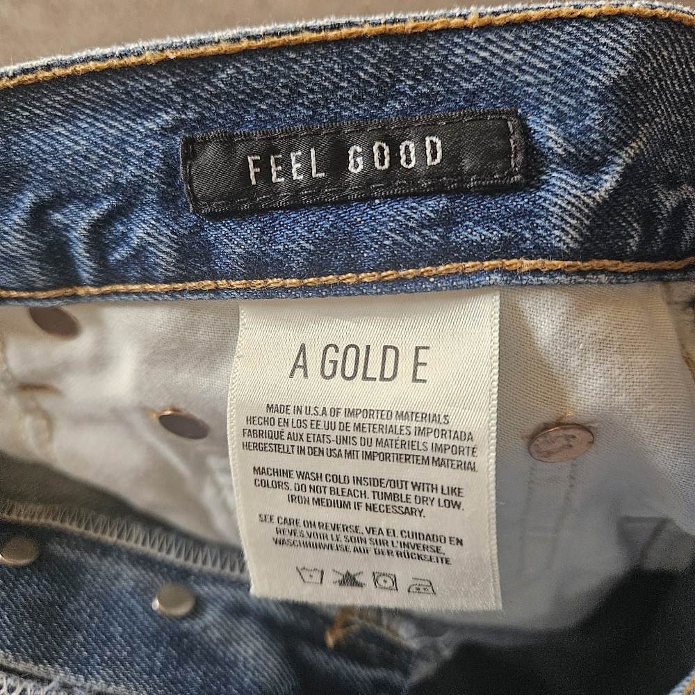 Agolde Feel Good Distressed Jeans Size 31 - Picture 6 of 6